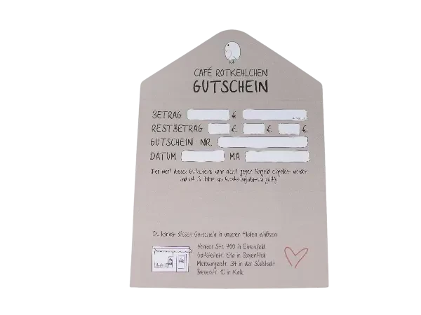 Rotkehlchen Gutscheine
